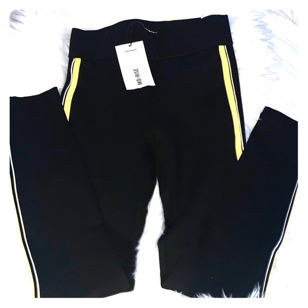 Zara mid-rise trouser leggings